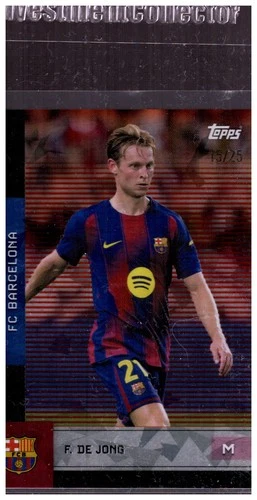 Frenkie de Jong 2025 Topps FC Barcelona Team Set /25
