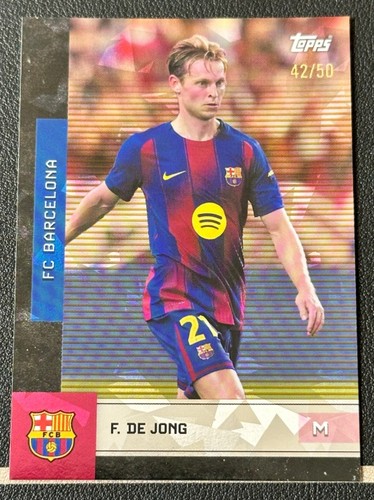 Frenkie de Jong 2026 Topps FC Barcelona Team Set Icy /50