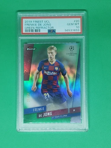 Frenkie de Jong 2019 Topps Finest Green /99
