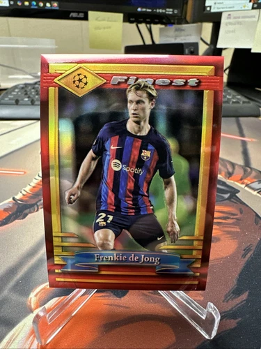 Frenkie de Jong 2023 Topps Finest Red /5