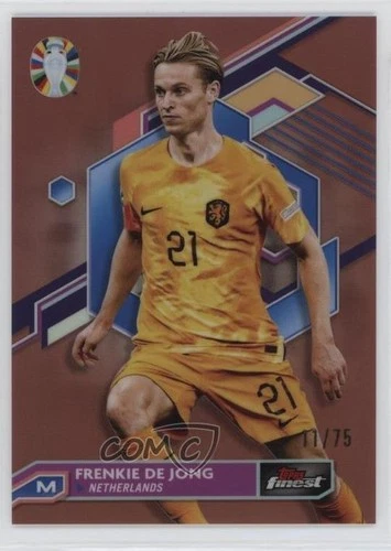 Frenkie de Jong 2023 Topps Finest Rose Gold Refractor /75