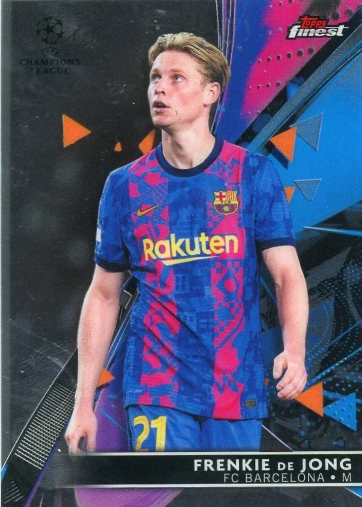 Frenkie de Jong 2021 Topps Finest UEFA 45