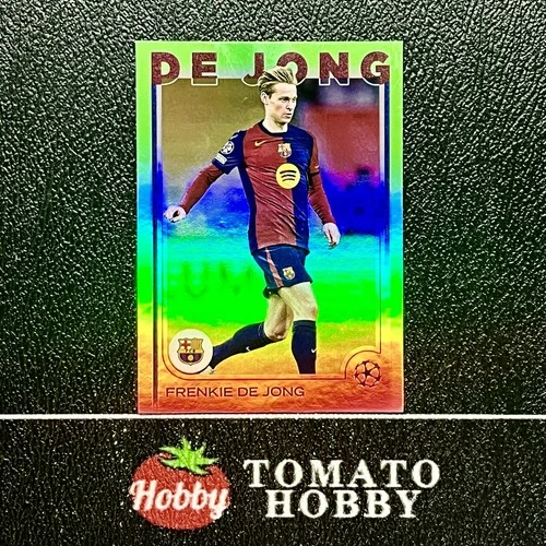 Frenkie de Jong 2024 Topps Flagship Neon Verde Refractor /199