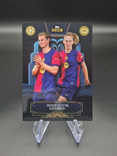 Frenkie De Jong / Keira Walsh 2024 Topps Deco UCC Parallelo /49