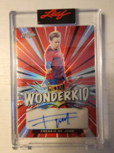 Frenkie de Jong 2022 Leaf Metal Soccer Red /5