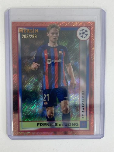 Frenkie de Jong 2023 Topps Merlin Chrome Parallel /299