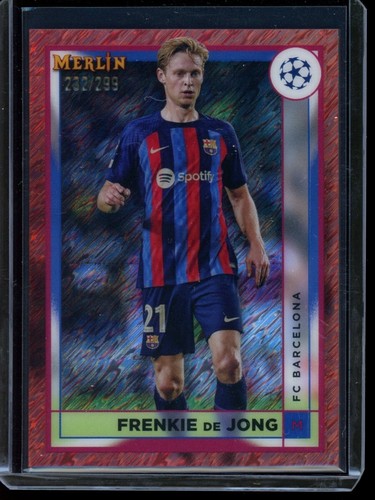 Frenkie de Jong 2022 Topps Merlin Chrome Pink Shimmer /299