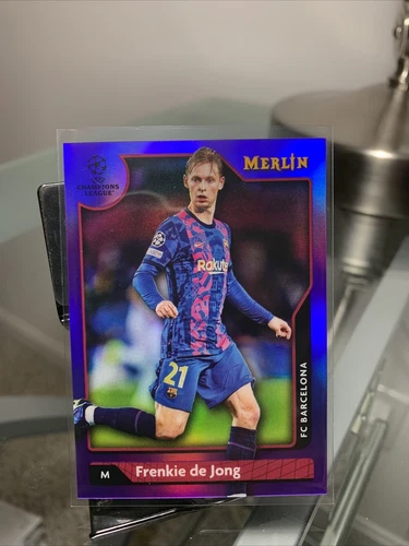 Frenkie de Jong 2022 Topps Merlin Chrome Purple /15