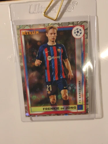Frenkie de Jong 2023 Panini Merlin Chrome Refractor