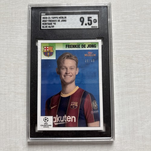 Frenkie de Jong 2020 Topps Merlin Heritage Blue /49