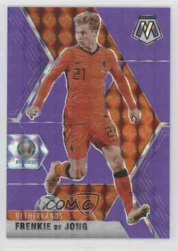 Frenkie de Jong 2021 Panini Mosaic Fluorescent Purple Prizm /70