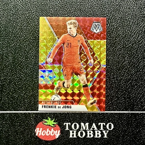 Frenkie de Jong 2021 Panini Mosaic Red Gold Refractor /88