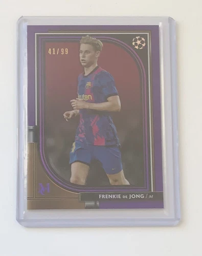 Frenkie de Jong 2021 Topps Museo Purple /99