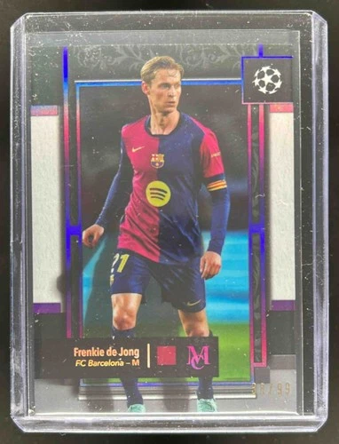Frenkie de Jong 2024 Topps Museum Collezione UEFA Ametista /99
