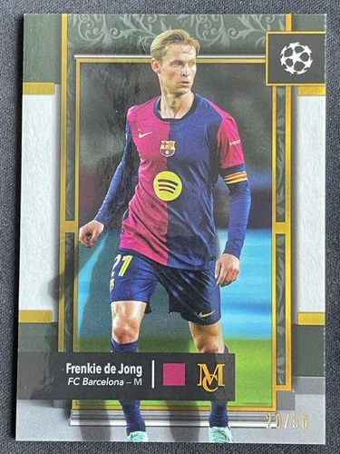 Frenkie de Jong 2024 Topps Museum Gold /50