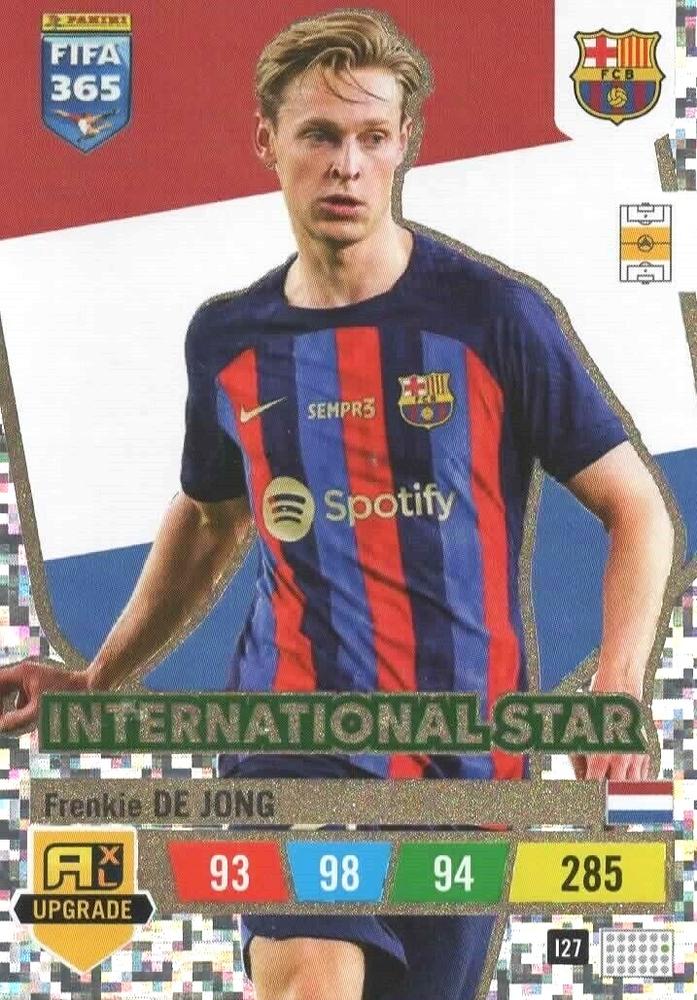 Frenkie de Jong 2023 Panini Adrenalyn XL FIFA 365 Upgrade