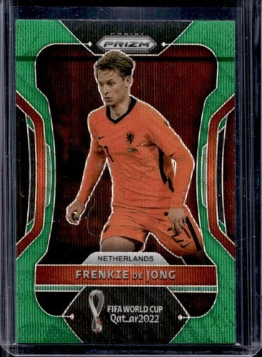 Frenkie de Jong 2022 Panini Prizm World Cup Green Wave