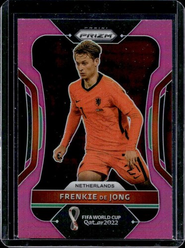 Frenkie de Jong 2022 Panini Prizm World Cup Pink