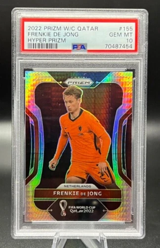 Frenkie de Jong 2022 Panini Prizm World Cup Qatar Hyper Prizm