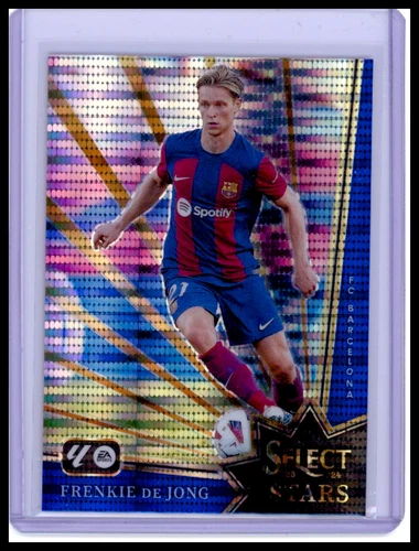 Frenkie de Jong 2023 Panini Select Blue Pulsar