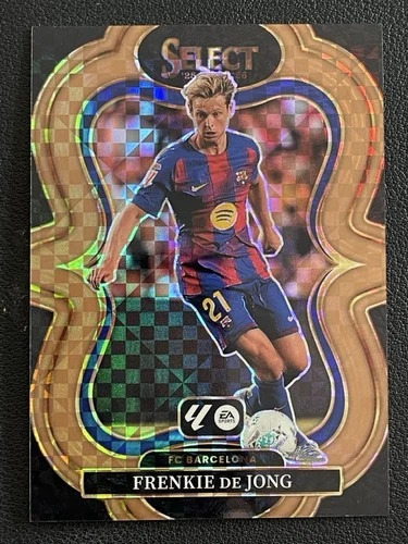 Frenkie de Jong 2025 Panini Select Bronze Checker /99