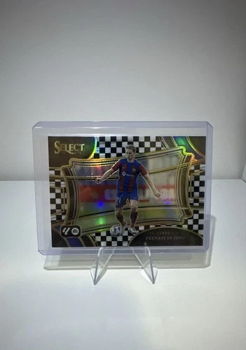 Frenkie de Jong 2023 Panini Select Checkered Black and White