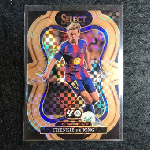 Frenkie de Jong 2025 Panini Select La Liga Bronze Checker 110/99