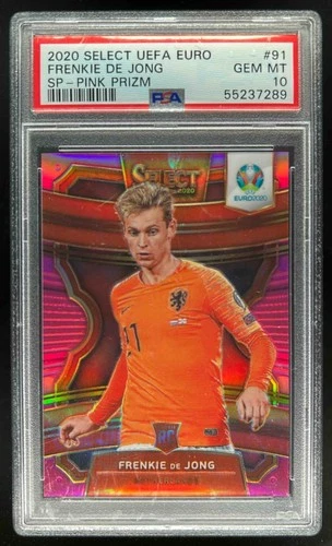 Frenkie de Jong 2020 Panini Select Pink Prizm /99