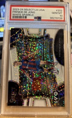 Frenkie de Jong 2023 Panini Select White Sparkle Prizm