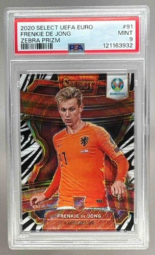 Frenkie de Jong 2020 Panini Select Zebra Prizm