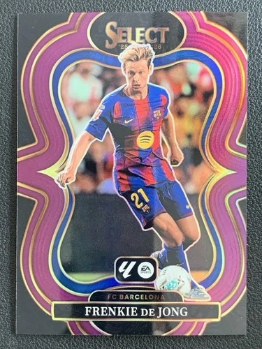 Frenkie de Jong 2025 Panini Seleziona La Liga Viola Prizm /125