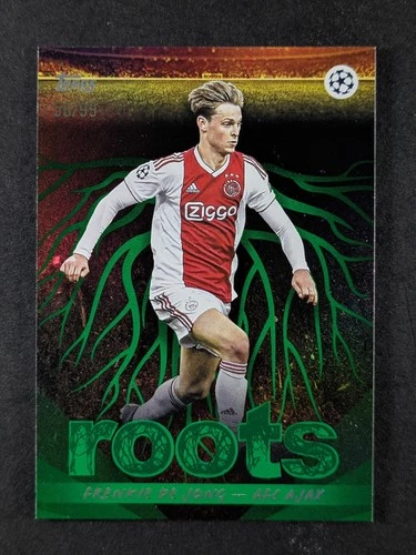 Frenkie de Jong 2025 Topps Soccer Green Foil 56/99