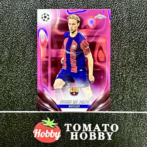 Frenkie de Jong 2023 Topps Chrome UEFA 2023-24 Pink Lava Refractor /8000