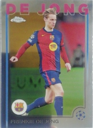 Frenkie de Jong 2024 Topps Chrome UEFA Club Competitions