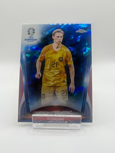 Frenkie de Jong 2024 Topps Chrome UEFA EURO