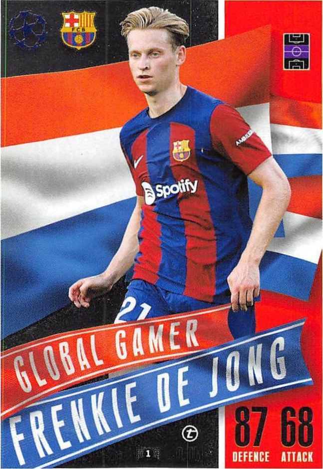 Frenkie de Jong 2023 Topps Match Attax UEFA Club Competitions Extra