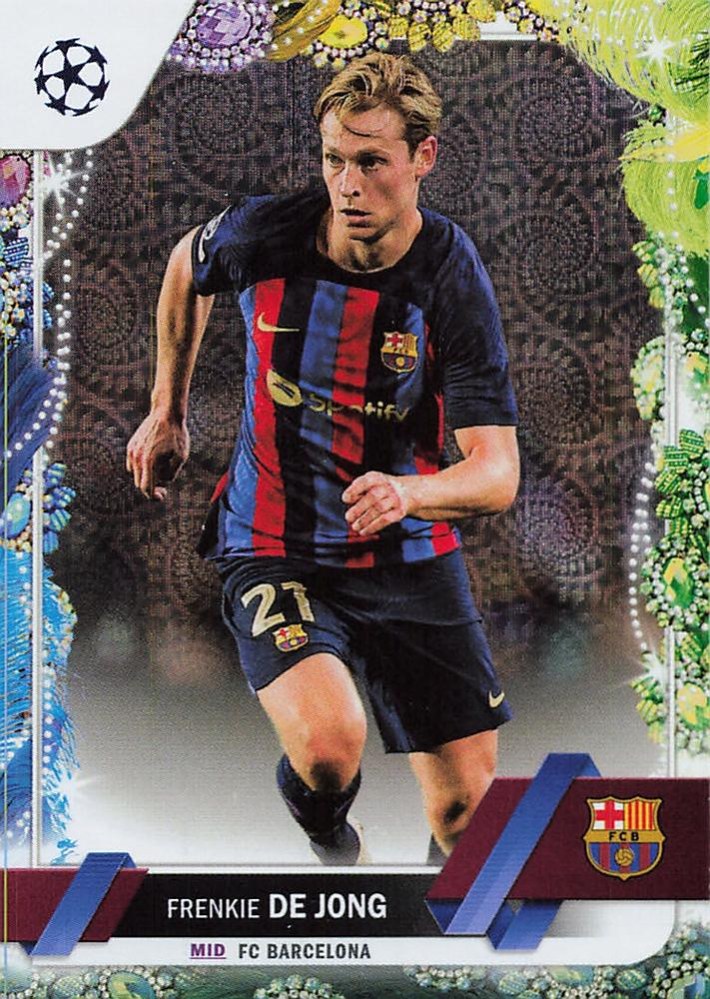 Frenkie de Jong 2022 Topps UEFA Club Competitions Carnaval Edition