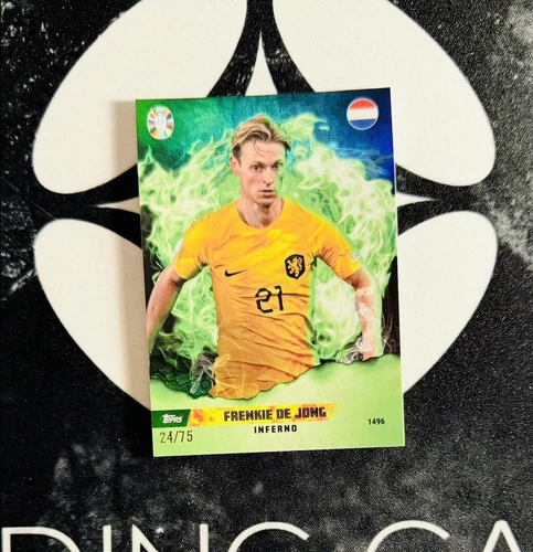 Frenkie de Jong 2024 Topps Total UEFA Euro Inferno /75