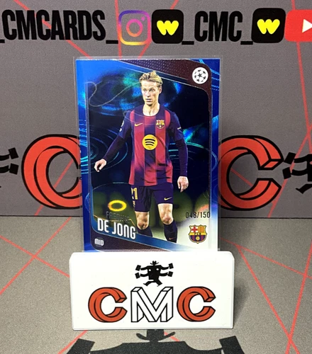 Frenkie de Jong 2025 Topps UCC Blue Raindrops /150