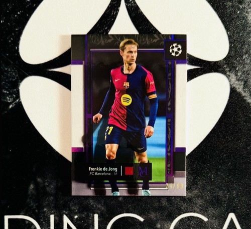 Frenkie de Jong 2024 Topps UCC Museum Collection Amethyst /99