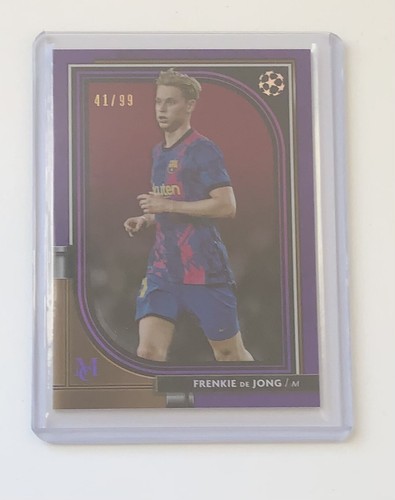 Frenkie de Jong 2021 Topps UCL Museum Viola /99