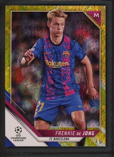 Frenkie de Jong 2022 Topps UEFA Champions League Jade Gold /50