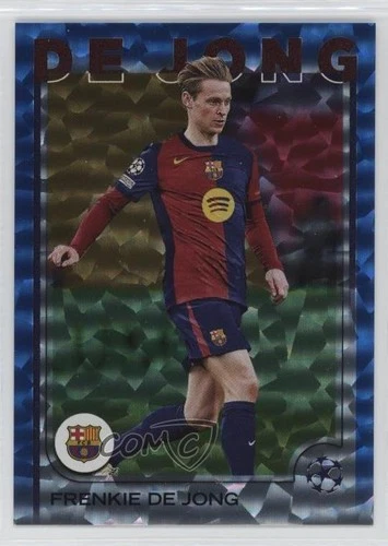 Frenkie de Jong 2024 Topps UEFA Club Competitions Icy Blue 63/75