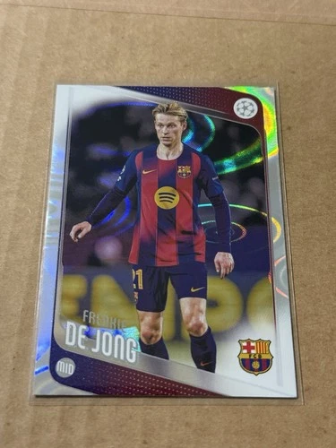 Frenkie de Jong 2025 Topps UEFA Club Competitions Raindrop