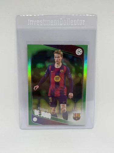 Frenkie De Jong 2025 Topps UEFA Competitions Green Refractor /99