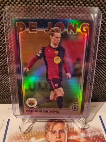 Frenkie de Jong 2024 Topps UEFA Flagship Navy Blue /275