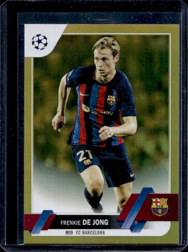 Frenkie de Jong 2023 Topps UEFA Gold Foil /50