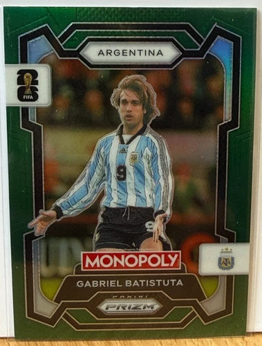 Gabriel Batistuta 2026 Panini Prizm Monopoly FIFA World Cup Verde /35