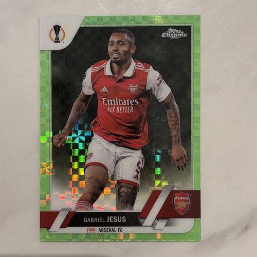 Gabriel Jesus 2023 Topps Chrome Green Square Chrome /399