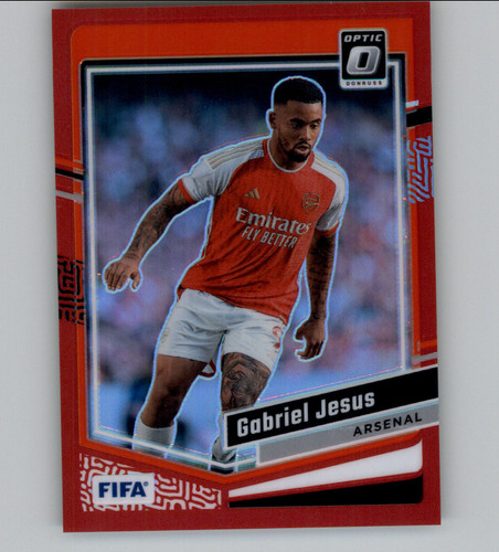 Gabriel Jesus 2023 Panini Donruss FIFA Red Prizm /299